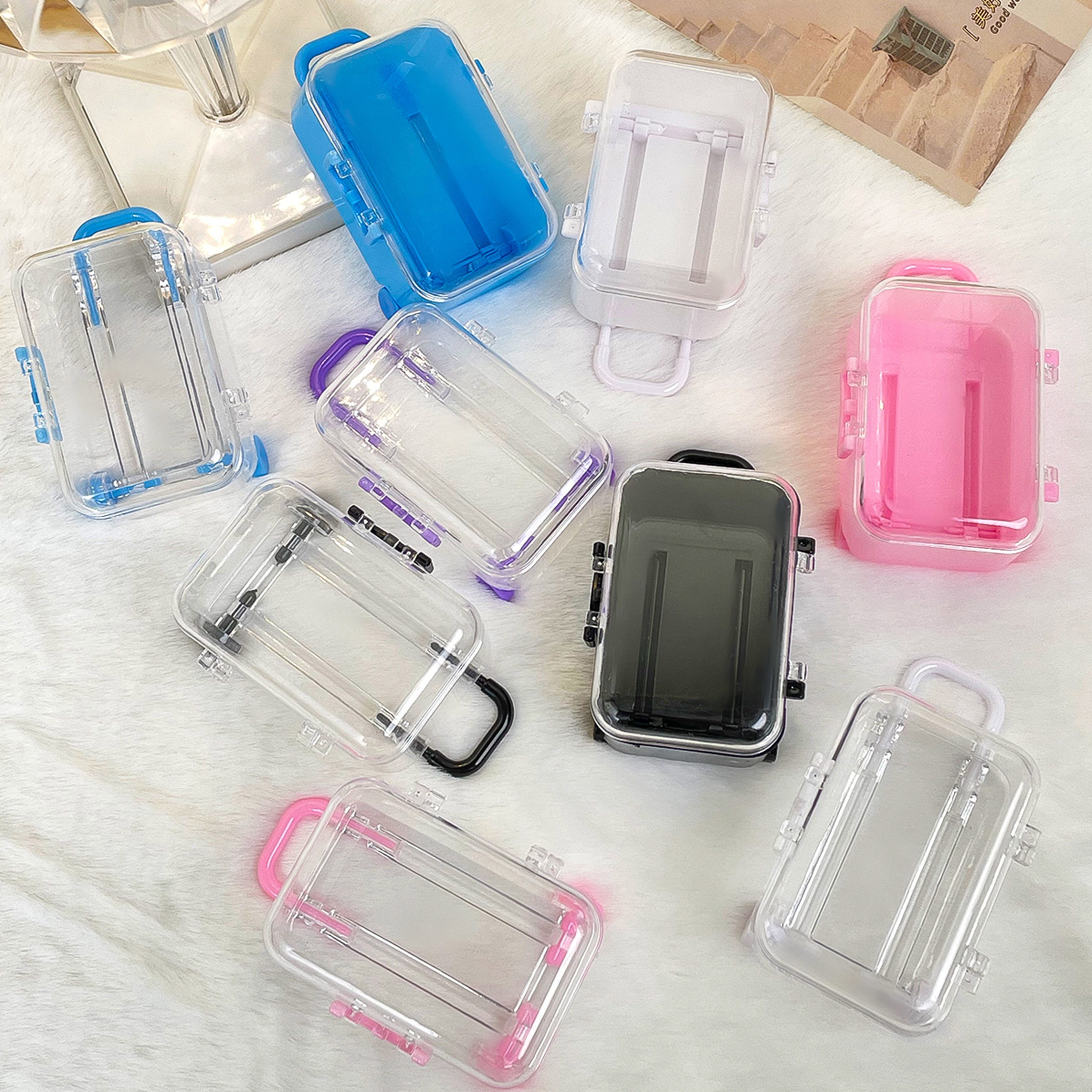 Household Simple Portable Transparent Storage Box Covered Plastic Storage  Box