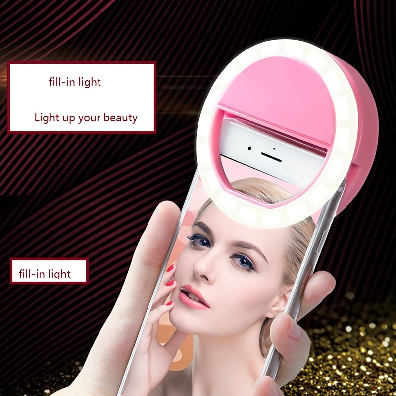  Rechargeable Clip-on Selfie Fill Light with 66 LED