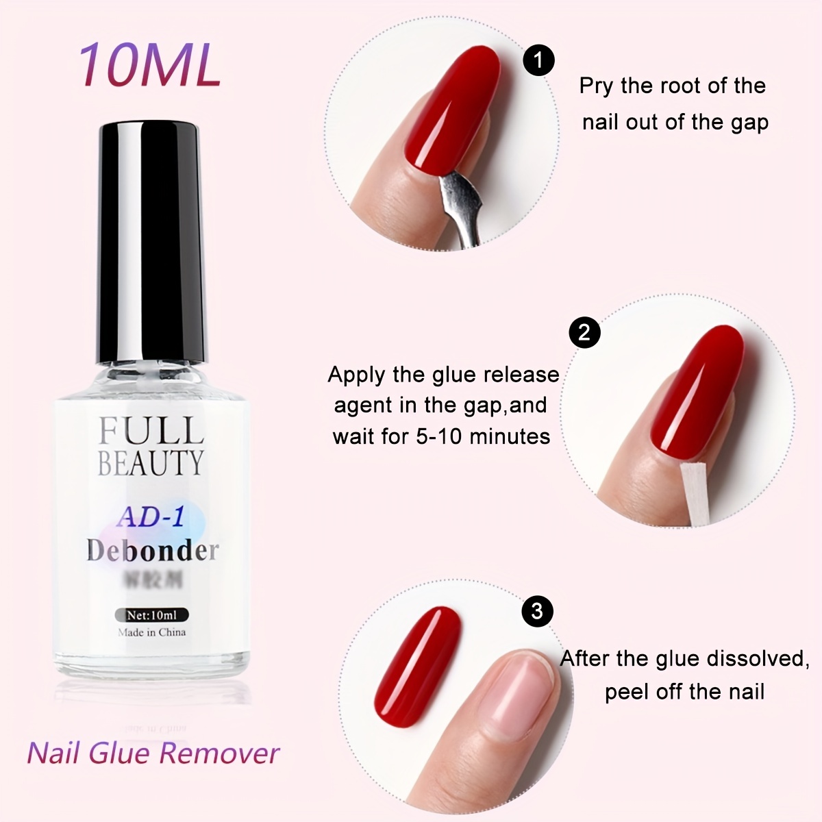 Nail Glue Remover Glue Off Nail Glue Remover Nail Glue - Temu