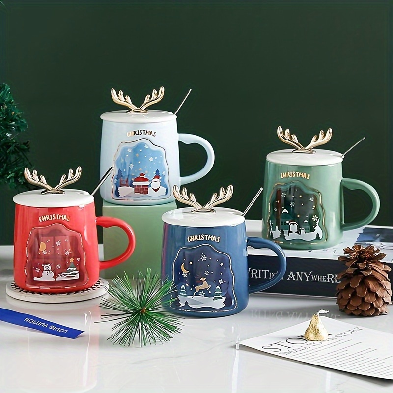 Tazas de café, tazas de Navidad, linda taza de café de Navidad, regalo de  Navidad para mujeres, homb Vhermosa CPB-CJZ1551-3