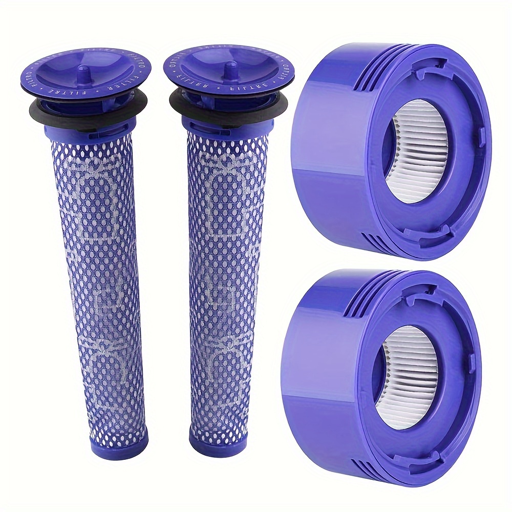 

2pcs Filter Replacement For V7 V8 Animal Absolute Cordless Stick Vacuum Cleaner, 2 Post & 2 Pre Filters Replacements, Compare To Part # 965661-01 & 967478-01