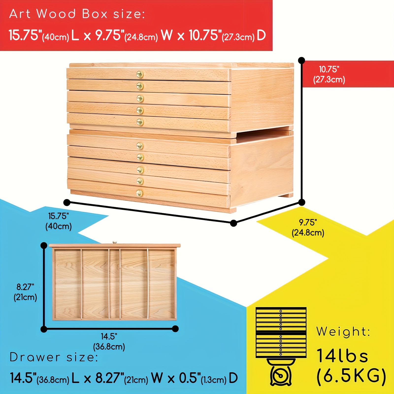 4/6/10 drawer Artist Supply Storage Box Portable - Temu Canada