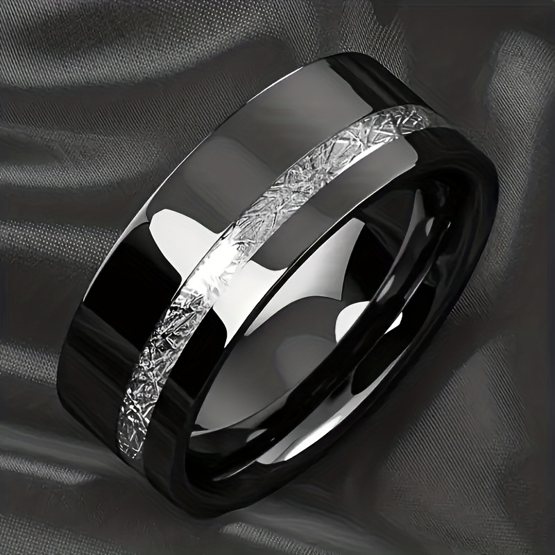 

1pc Classic Fashionable And Minimalist Stainless Steel Ring, Suitable For Men's Wedding Engagement And Wedding Jewelry