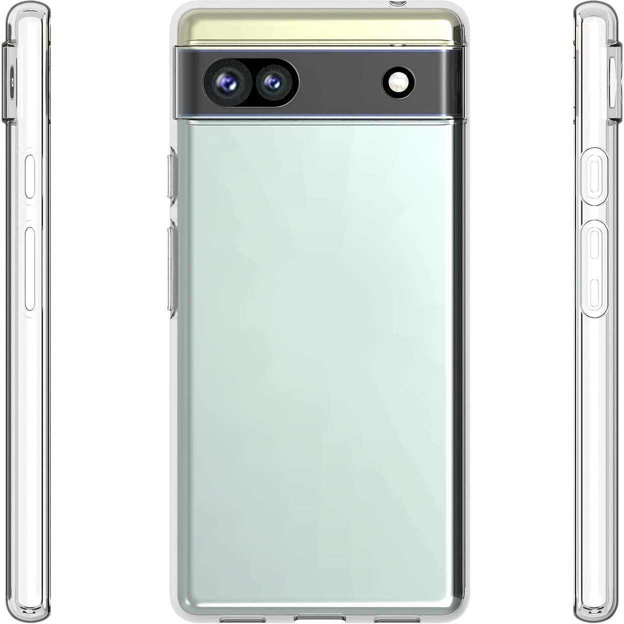 Funda Silicona Gel TPU Transparente para Google Pixel 6A