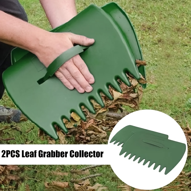 

1 Pair Portable Rubbish Collect Leaf Scoop With Claws Hand Rakes Garden Tool Trimming Grabber Grass Cleaning Pick Up, Yard Lawn Supplies