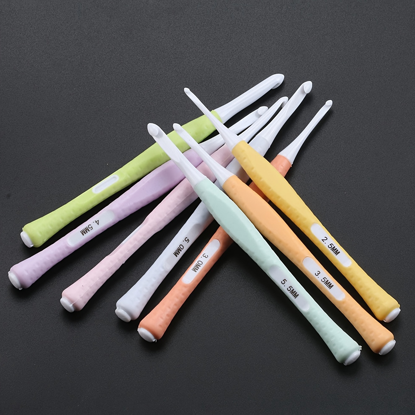 Mild Texture Crochet Hooks Cute Candy Color Comfortable Knitting Sewing  Tool New