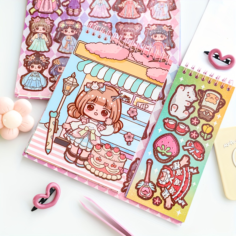 Dress up Stickers Princess Style Dress up Material Book Die - Temu