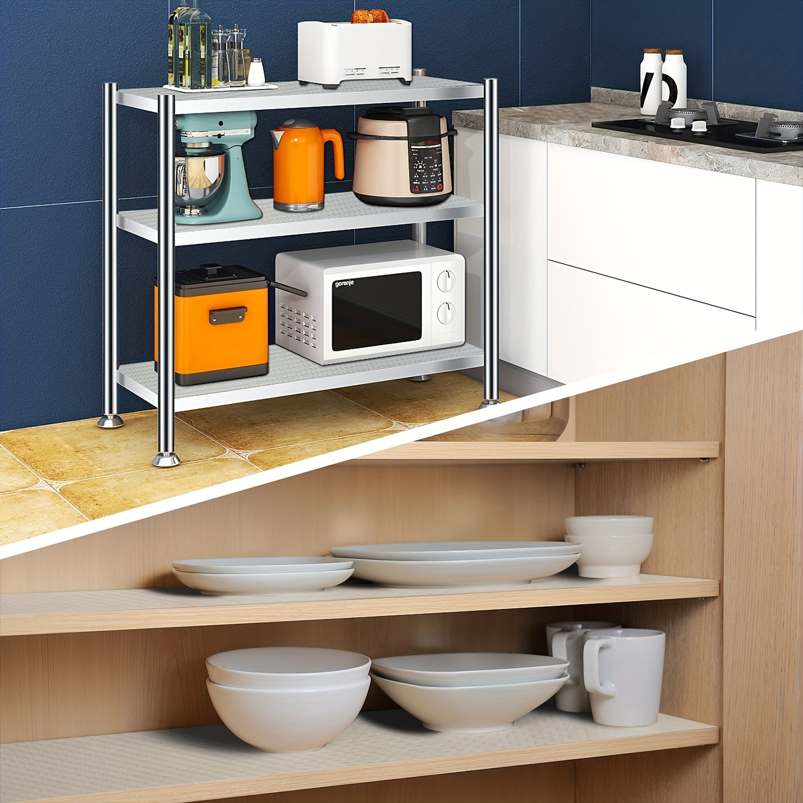 Shelf Liners Kitchen Cabinets, Kitchen Drawer Mat Non Slip
