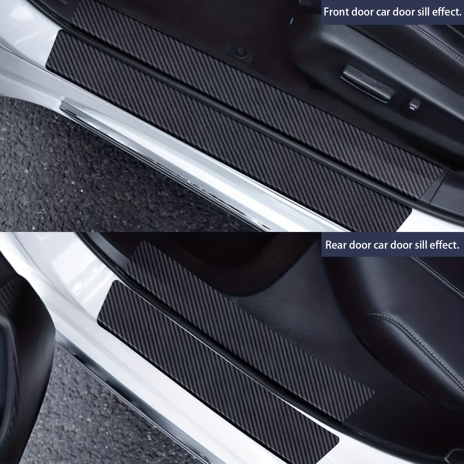 Universal Car Door Sill Strip Anti step Protection Sticker - Temu