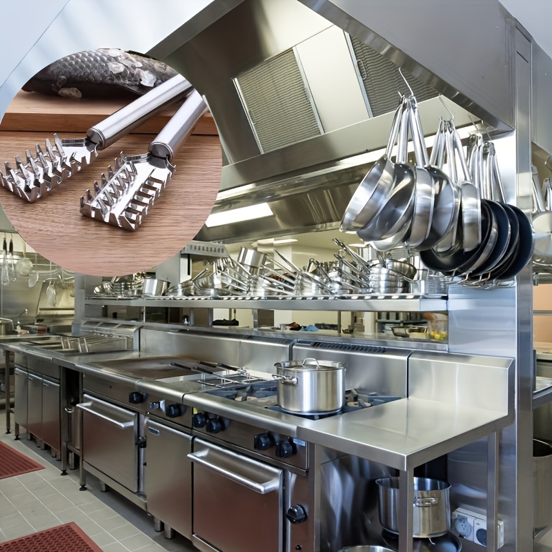 Stainless Steel Fish Scale Scraper with Sawtooth Edge, Efficient and Quick Fish Cleaning Tool - Perfect for Kitchen Use