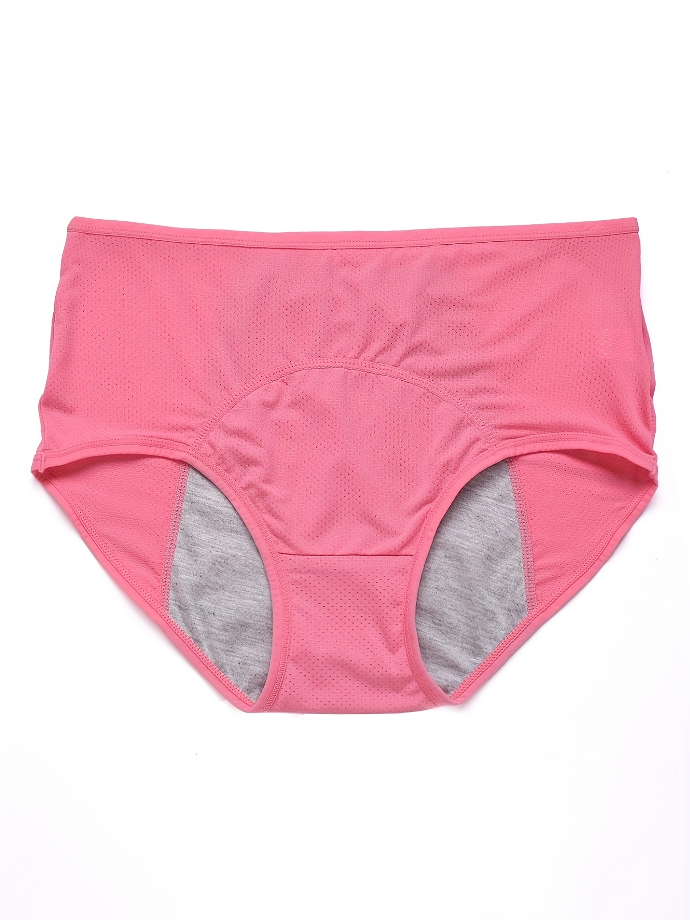 Solid Mesh Period Panties Comfy Breathable Leak Proof - Temu