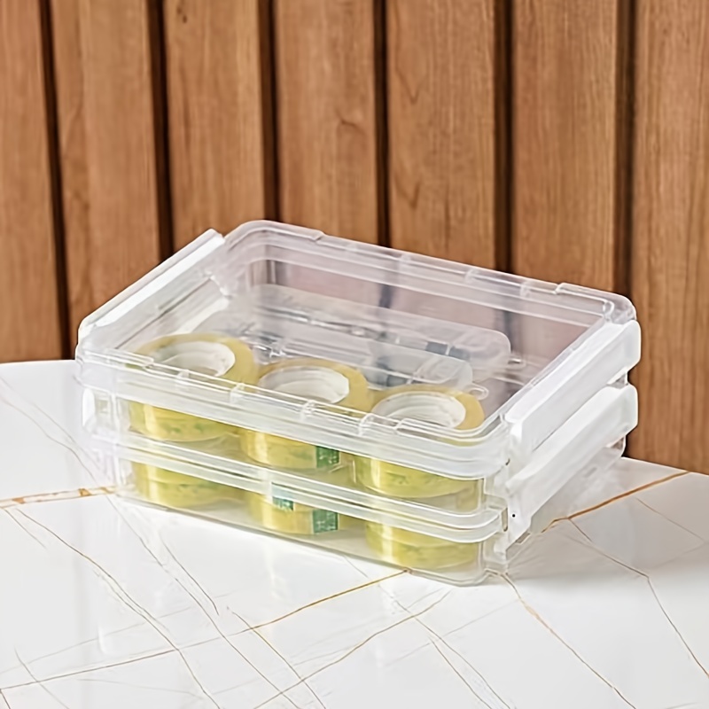 A4 File Project Case Plastic Scrapbook Storage Box Container Clear