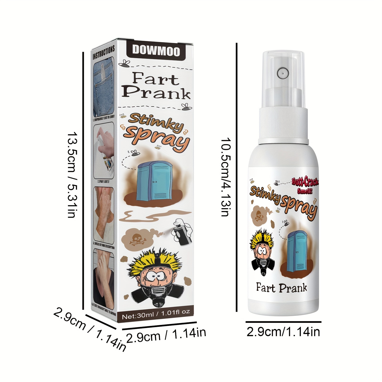 Smelly Fart Spray Toy Spoof Stinky Entertainment Poop Smell - Temu