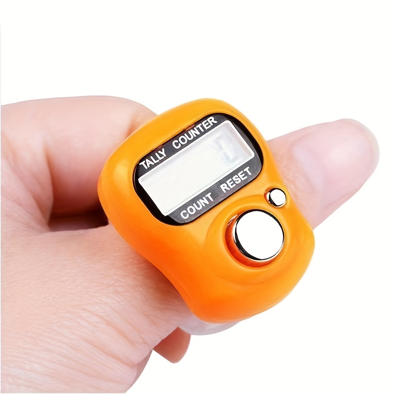6 Digital LED Electronic Finger Clicker Tasbih Handheld Ring Click Lap  Counter Event Clicker Tally Finger Counters