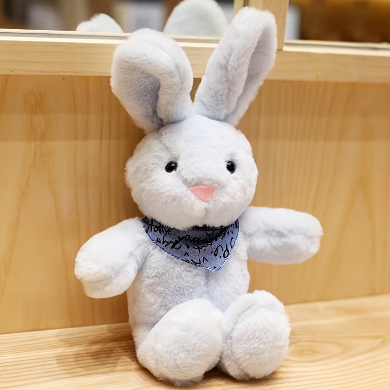 easter bunny plush doll easter decoration pillow easter gift scarf rabbit