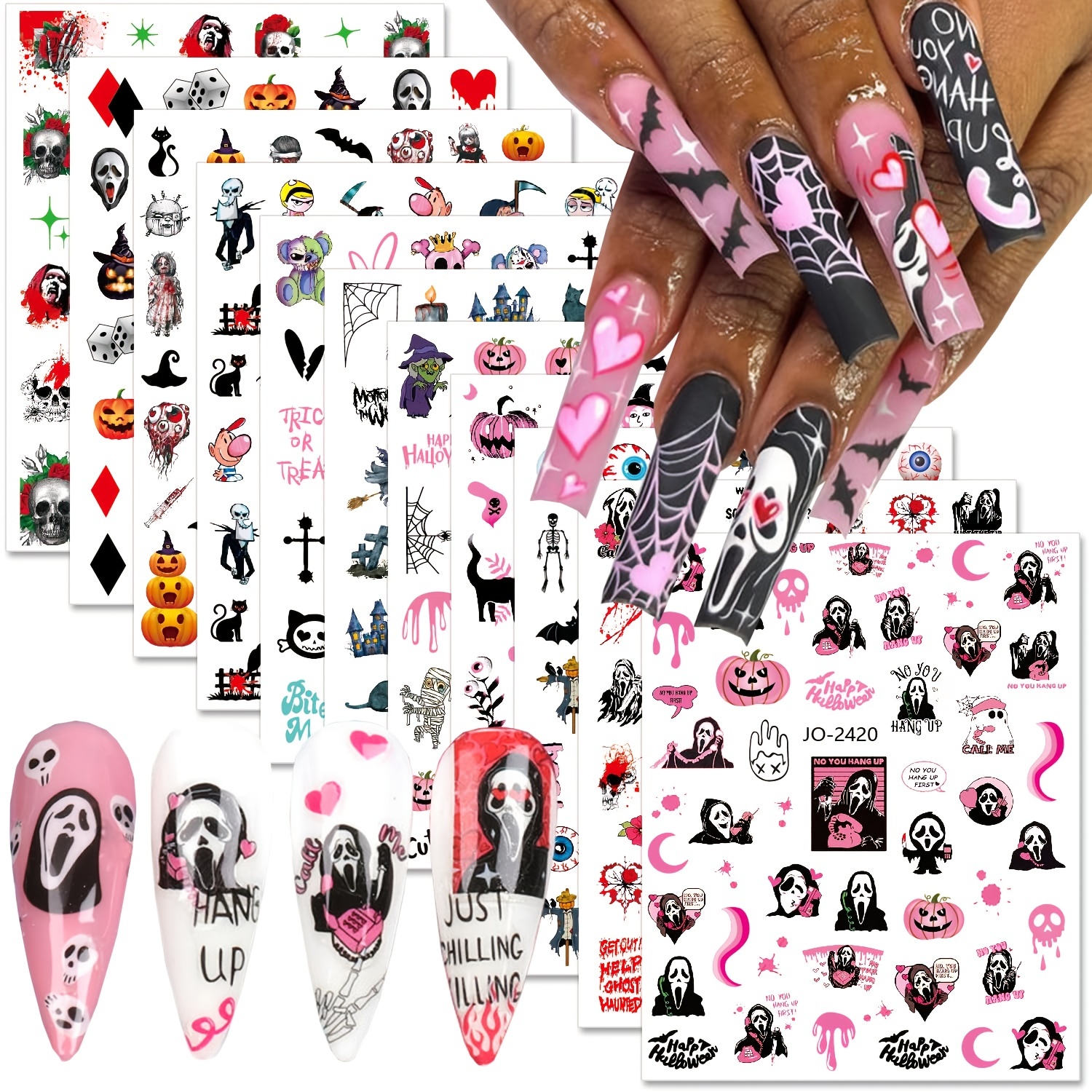  Breast Cancer Nail Art Stickers 3D Self-Adhesive Nail Decals  Pink Ribbon Nail Stickers Nail Art Supplies Heart Breast Cancer Awareness  Nail Designs for Nail Art Decoration DIY Manicure Tips 6 Sheets 