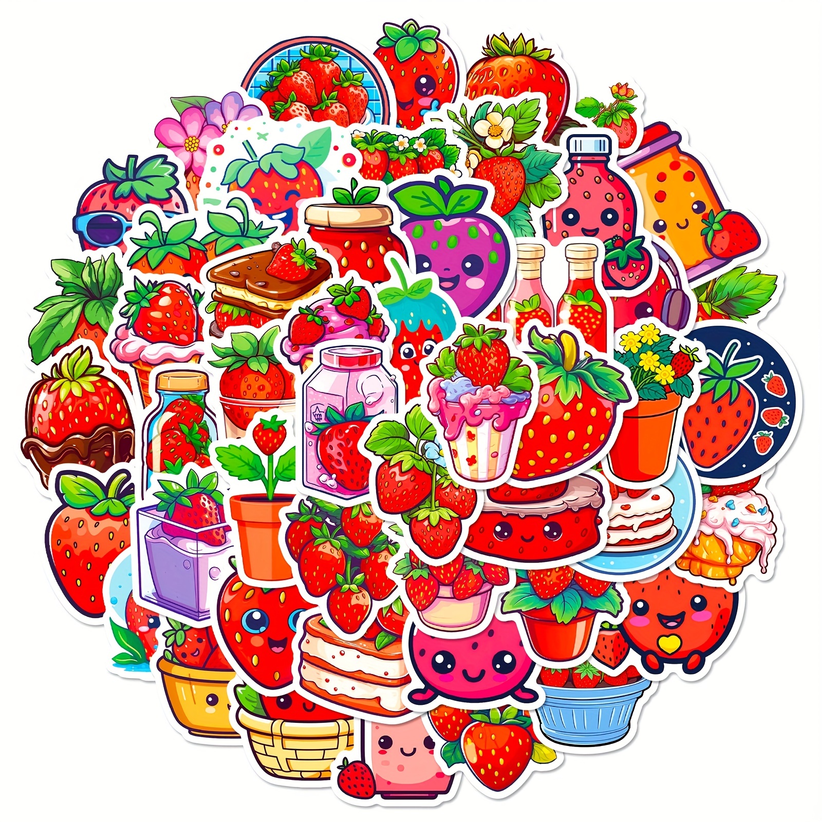 Strawberry Stickers - Temu