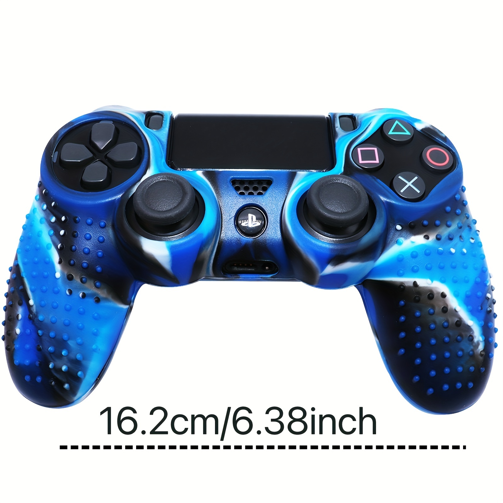 1pc Protective Soft Rubber Silicone Joystick Gamepad Skin Cover Case  Dustproof Silicone Wireless Ps4 Game Handle Soft Anti Slip Controller Skin  Grip Set Protective Soft Silicone Rubber Case Playstation 4 Ps4 Accessories  