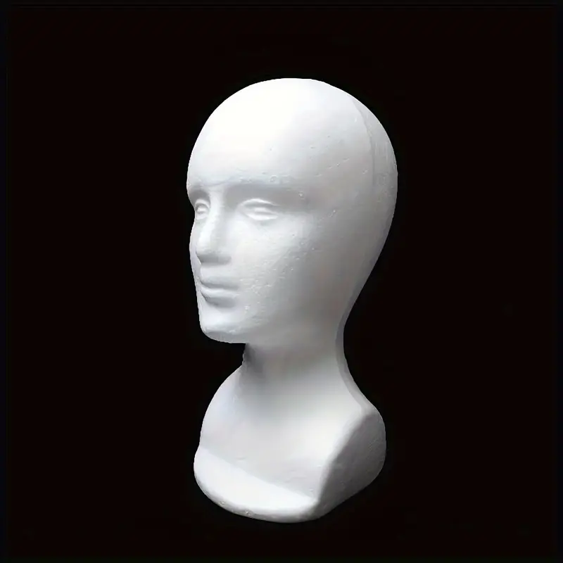 Foam Wig Head Tall Female Foam Mannequin Model Head For Hats - Temu Italy