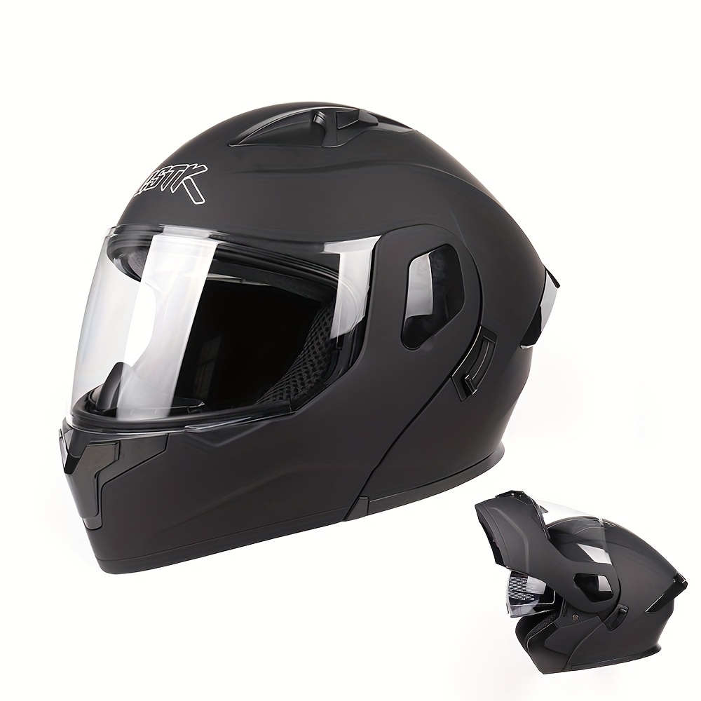 ILM Casco ligero de fibra de carbono de cara completa de motocicleta para  adultos, hombres y mujeres, bicicleta de montaña, bicicleta de calle, ATV