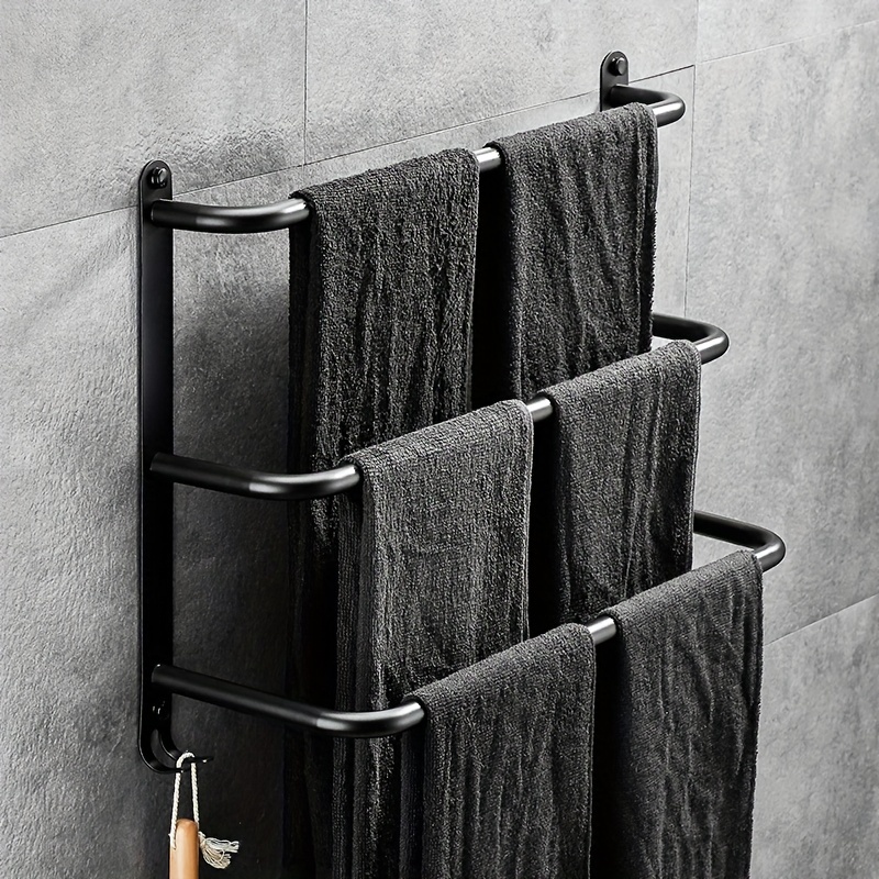 Toallero de baño de estilo industrial de 3 niveles toallero -  México