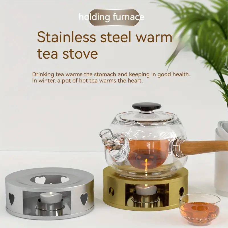 Cast Iron Tea Warmer, Stainless Steel Teapot Warmer, Tea Pot Base