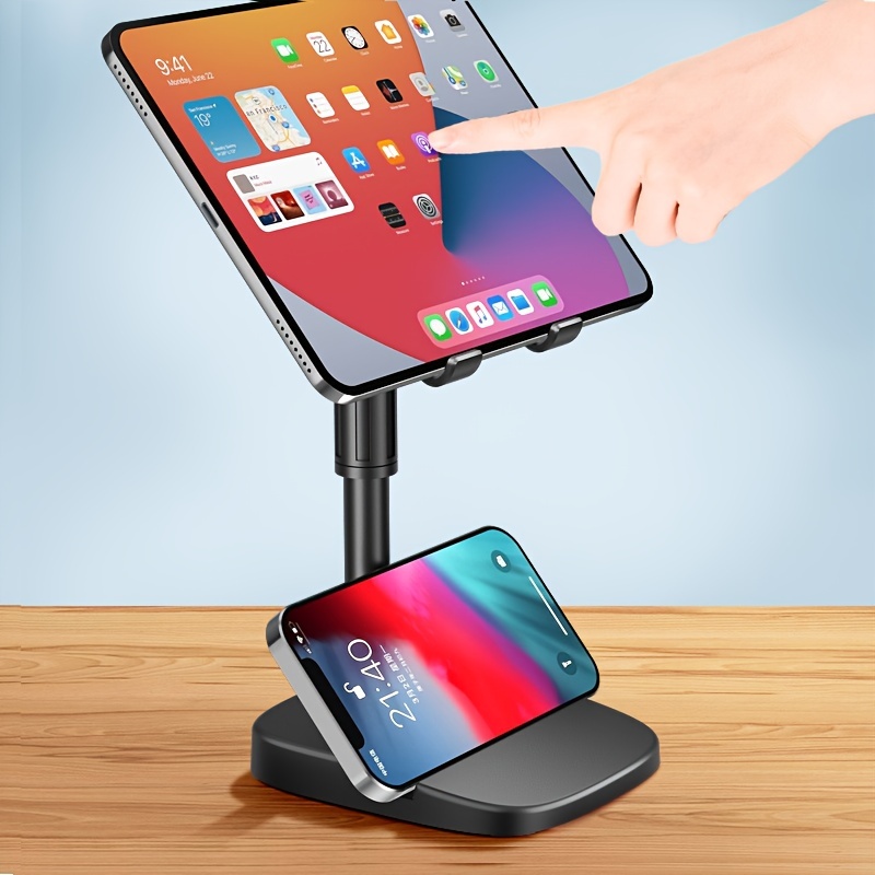 Cell Phone Stand For Desk Mobile Phones Holder For Office Kitchen Bedroom  360 Rotating Display Foldable Desktop Phone Holder For All Iphone Ipad  Table