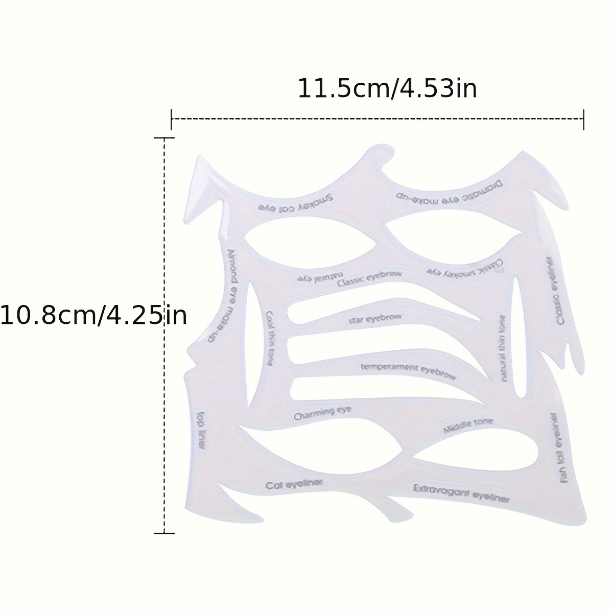 1pc Multifunción Plantillas Maquillaje Ojos Plantilla - Temu Chile