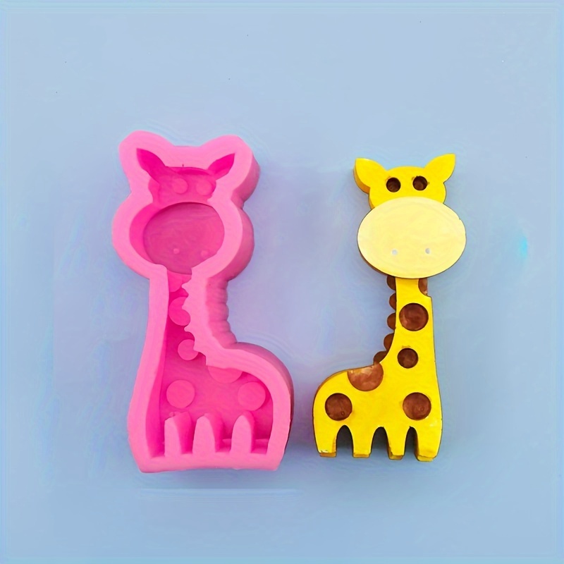 

1pc, Giraffe Animal Handmade Candle Mold Silicone Fondant Cake Baking Mold Chocolate Ice Cream Mold