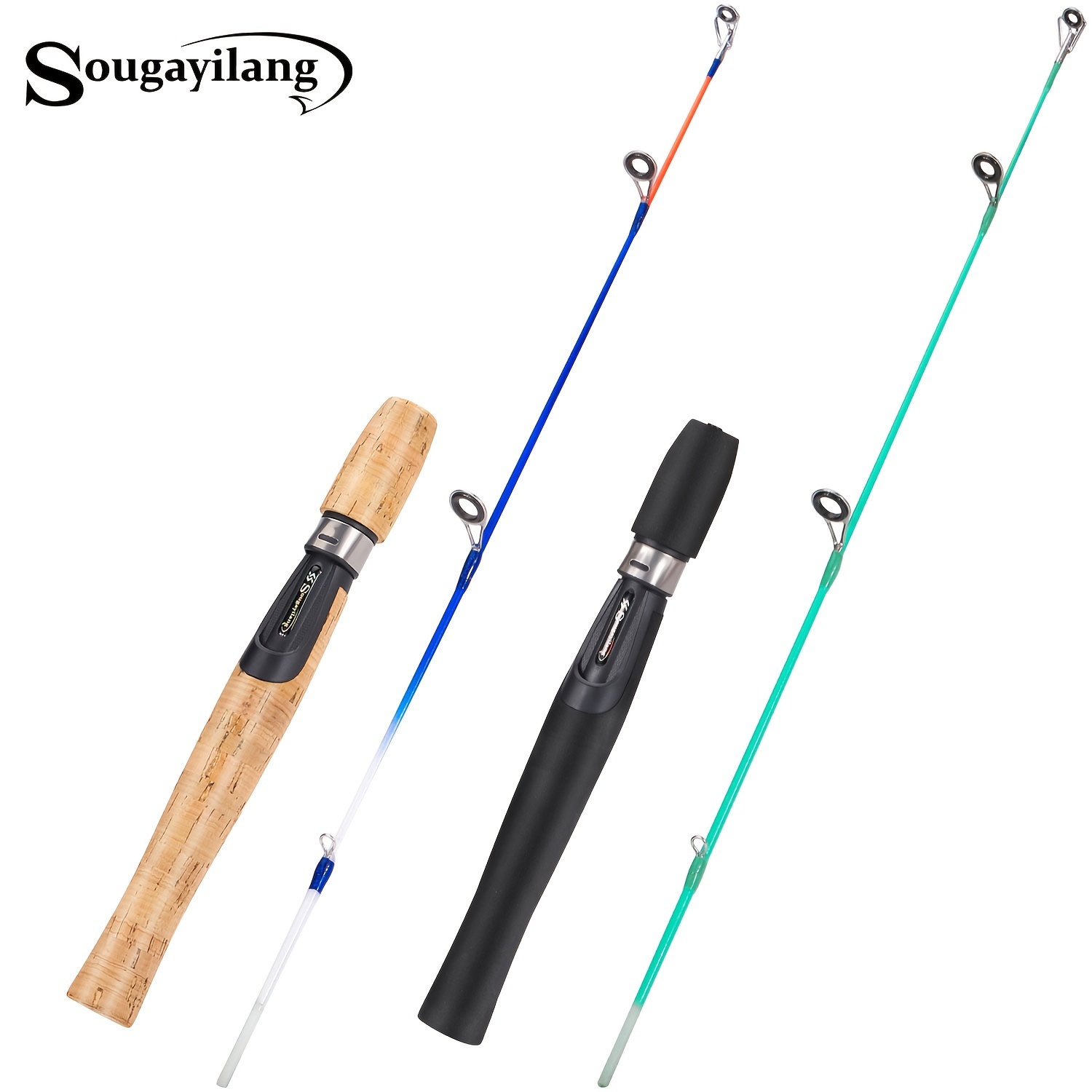 Sougayilang Ice Fishing Rod: 2 Sections Carbon Lightweight - Temu