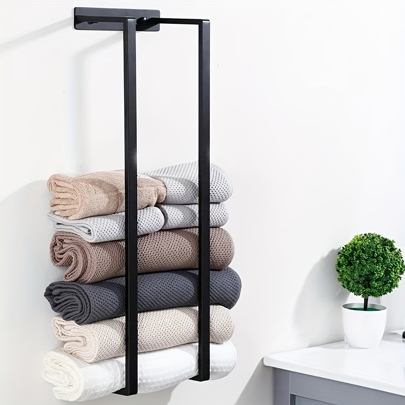 Stainless Steel Towel Bar, Shower Towel Rack For Bathroom, Retractable  Clothes Drying Rack, Wall Mounted Towel Holder, Space Saving Dryer Rack For  Balcony & Apartment Organization, Bathroom Accessories - Temu