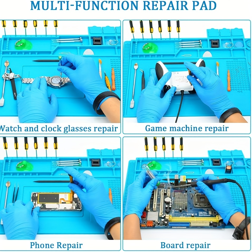 Silicone Pad Phone Repair Magnetic Heat Insulation Soldering Iron