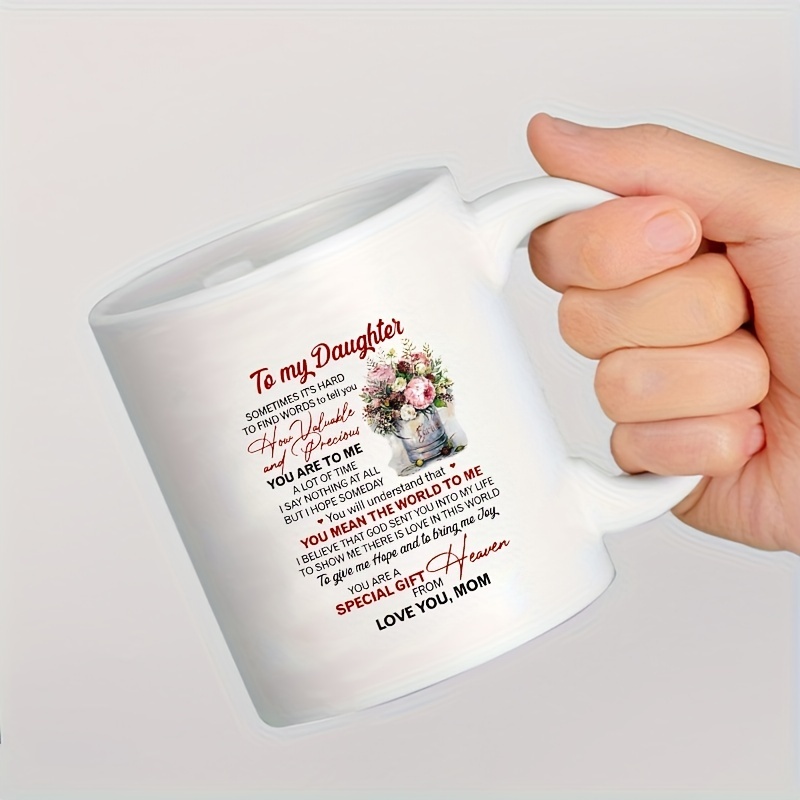 Son Daughter Christmas Mug From Mom Ceramic Coffee Mugs - Temu