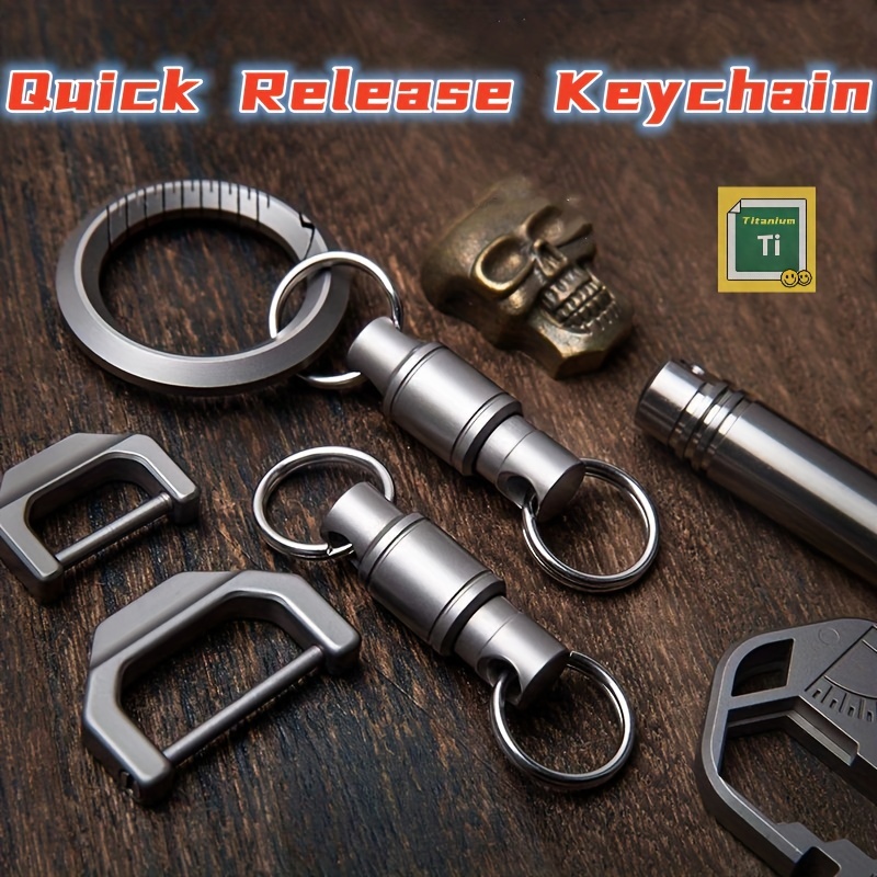 4 in 1 Heavy Duty Key Chain Anti anxiety Rotatable Keyring - Temu