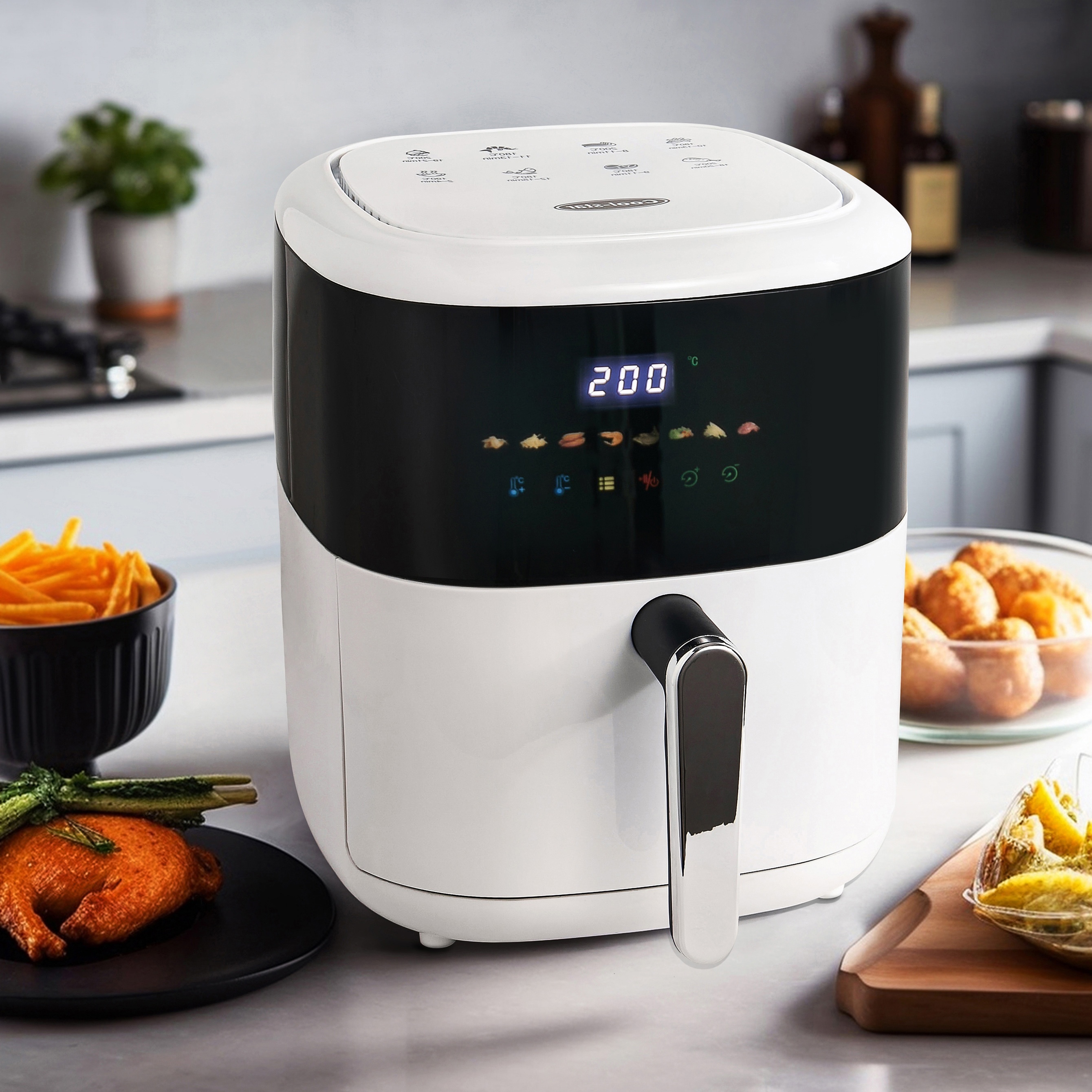8.5l Air Fryer Household Large-capacity Intelligent Automatic  Multi-function Oil-free Roasted French Fries Machine Kitchen Oven - Air  Fryers - AliExpress