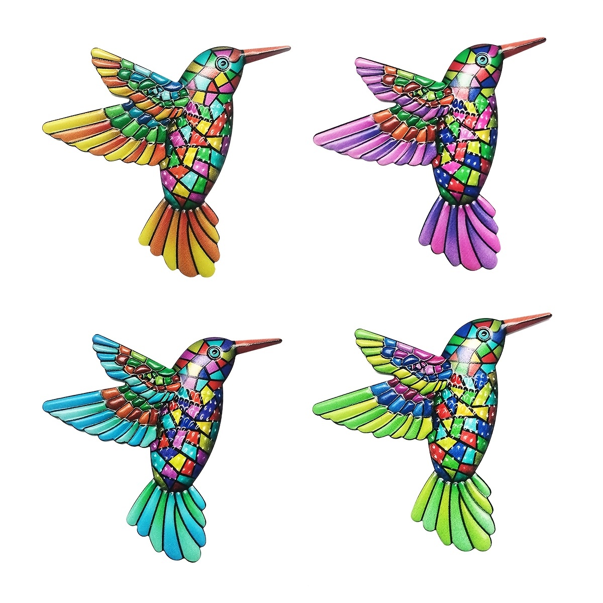 Metal Hummingbird Wall Decor 3d Birds Wall Sculpture - Temu Canada