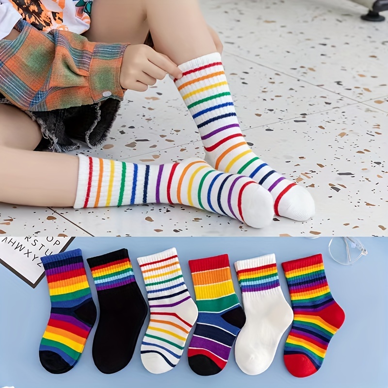 4-6 pares de calcetines divertidos para mujer, calcetines de arte