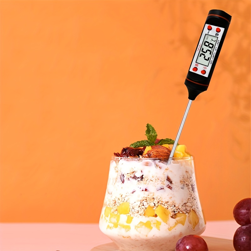 Digital Candy Spatula Thermometer with Pot Clip & Probe , Fast Instant Read Digital Candy Thermometer Spatula for Chocolate Jam Meat, Silicon Frying