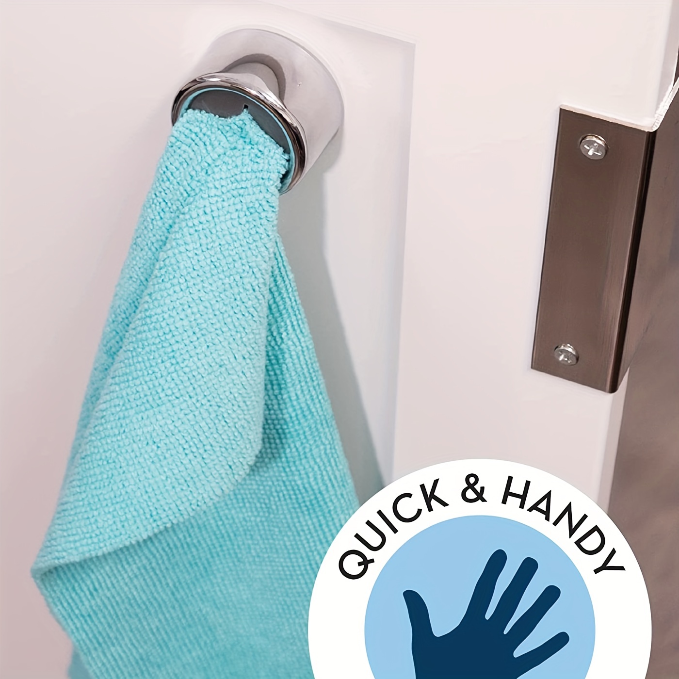 Bathroom Towel Holder Round Self Adhesive Push Towel Hooks - Temu Canada