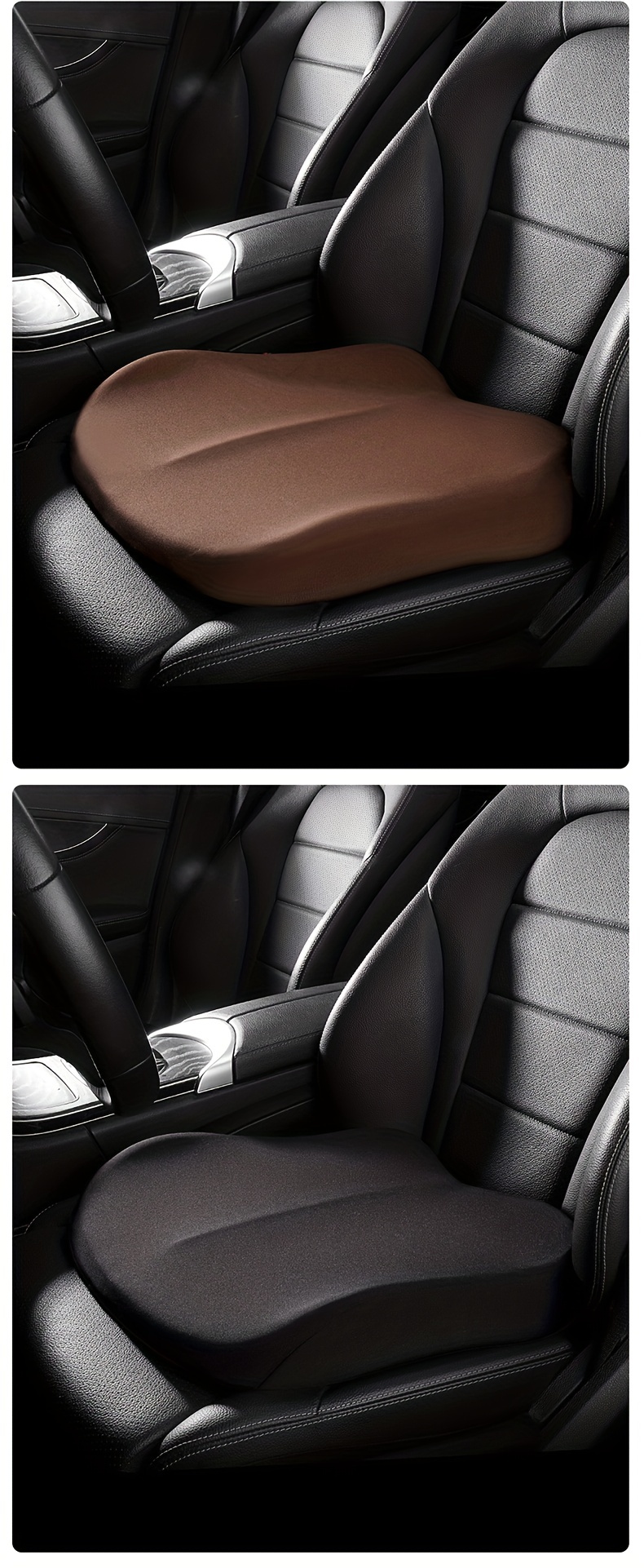 SUICRA 2 Pièces Coussin De Voiture, pour Nissan Note 2013-2017 Coussin  Voiture Siege Protection Chaise Confortable Antidérapant Mat,A