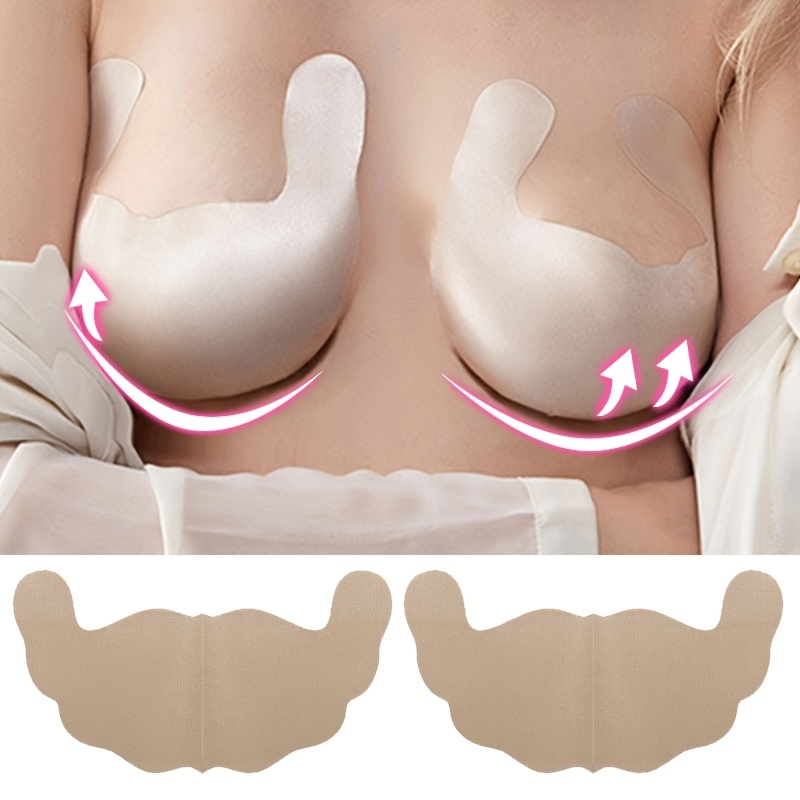 Women's Silicone Adhesive Bra Pads Breast Inserts Breathable - Temu Canada