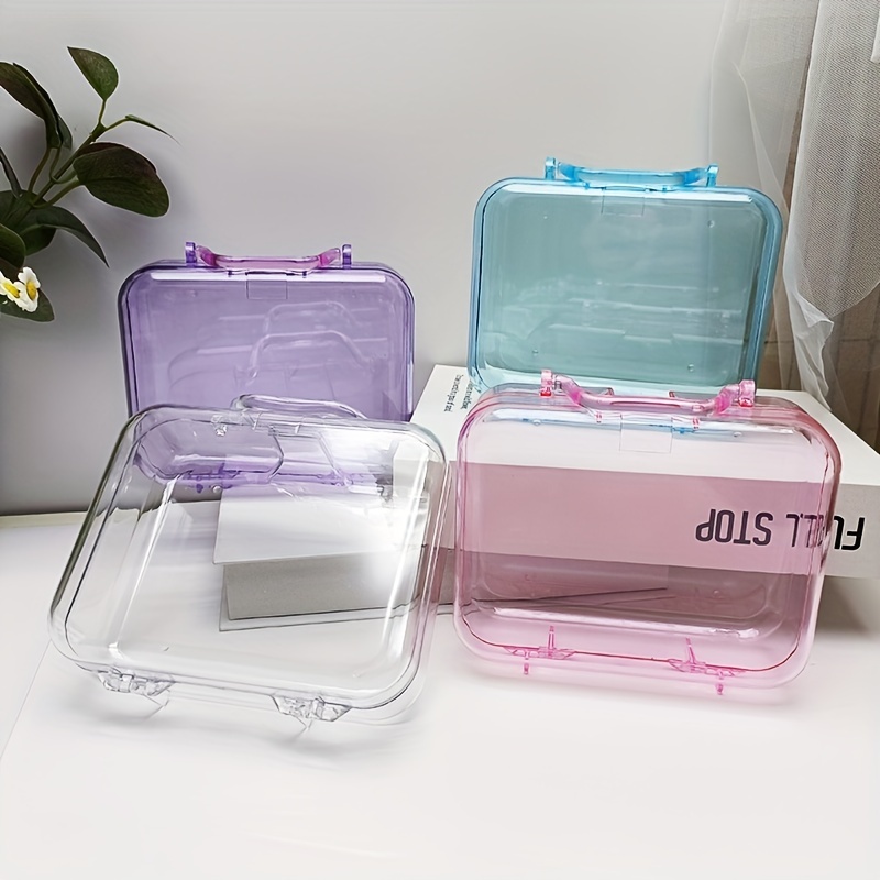 Yadada Clear Plastic Organizer Box Container Craft Storage - Temu