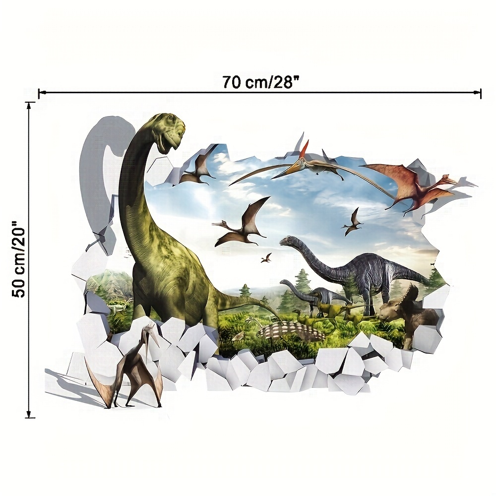 Adesivi Murali Dinosauri Arredamento Ufficio Negozio - Temu Italy