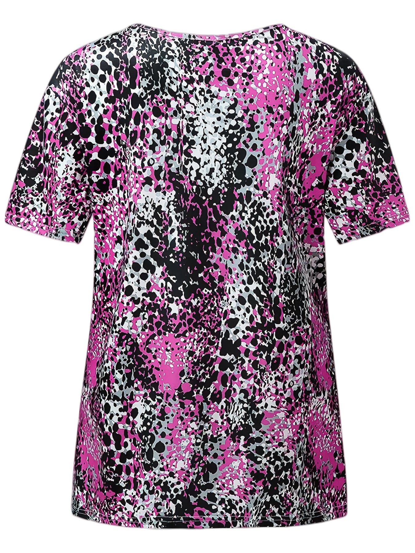 LuLaRoe Womens S Purple/Purple Classic T Animal Print T-Shirt S/s