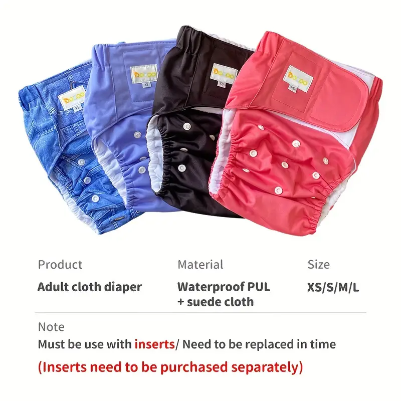 Adult Cloth Diaper Waterproof Reusable Elderly Incontinence - Temu