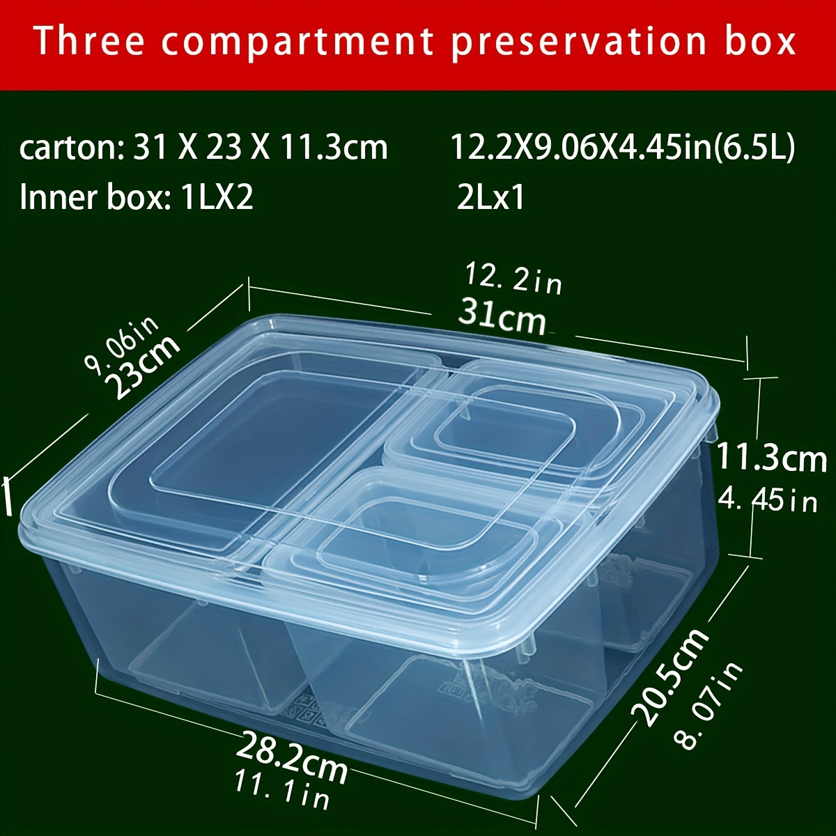 Bc Food Thermo, 3 Compartments
