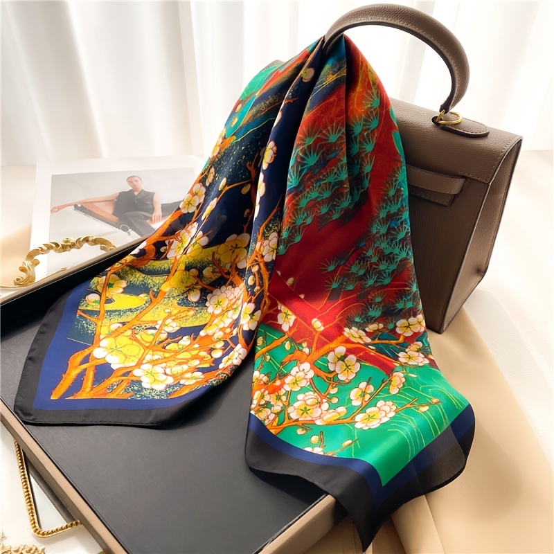 Silk Scarf as a Bag Accessory