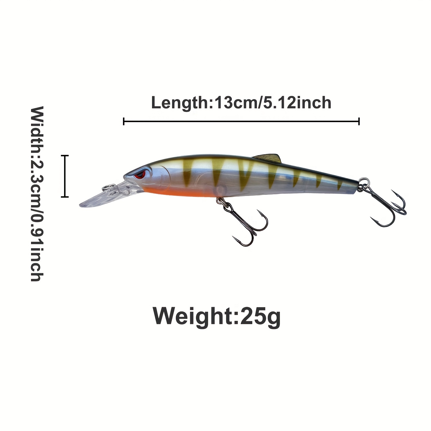 Lifelike Crankbait Fishing Lure Bass Simulates Minnows Hard - Temu Ireland