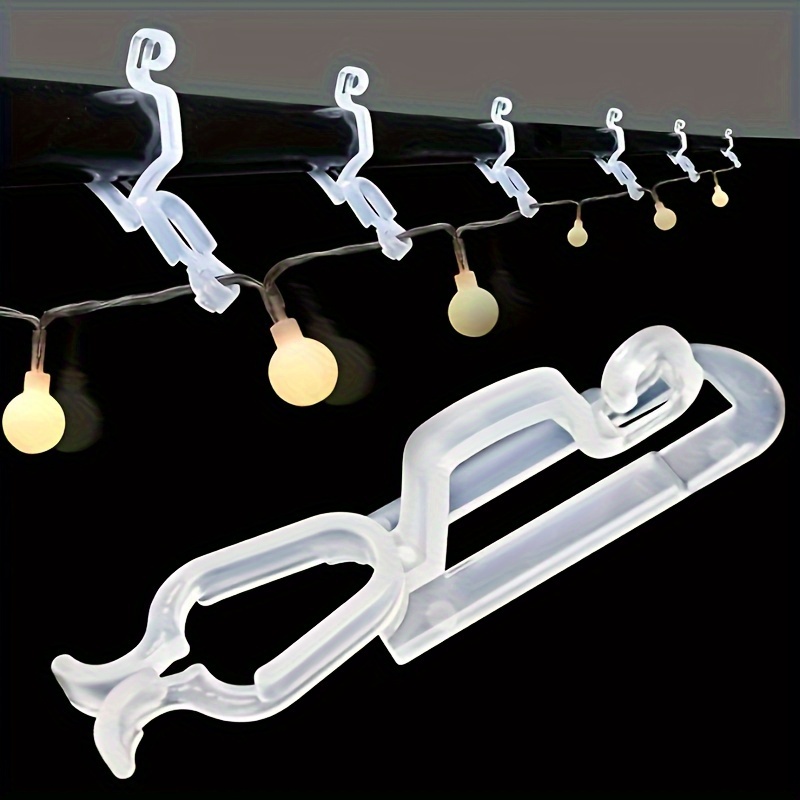 Christmas Light Clips Mini Gutter Hanging Hooks Outdoor - Temu Canada