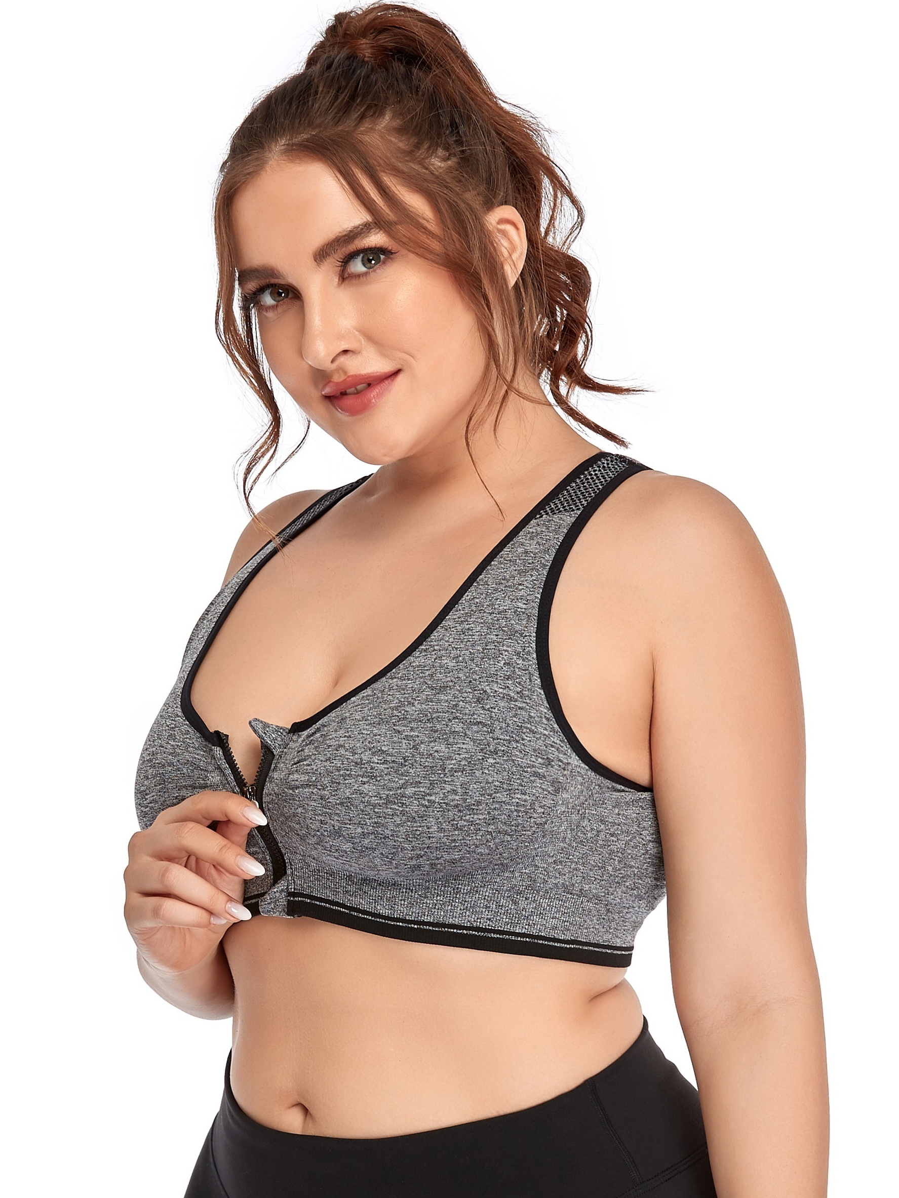 Sports Bra No Wire Comfort Sleep Bra Plus Size Workout Activity Bras With  Non Removable Pads Shaping Bra Athletic Sports Bras (Black, M)